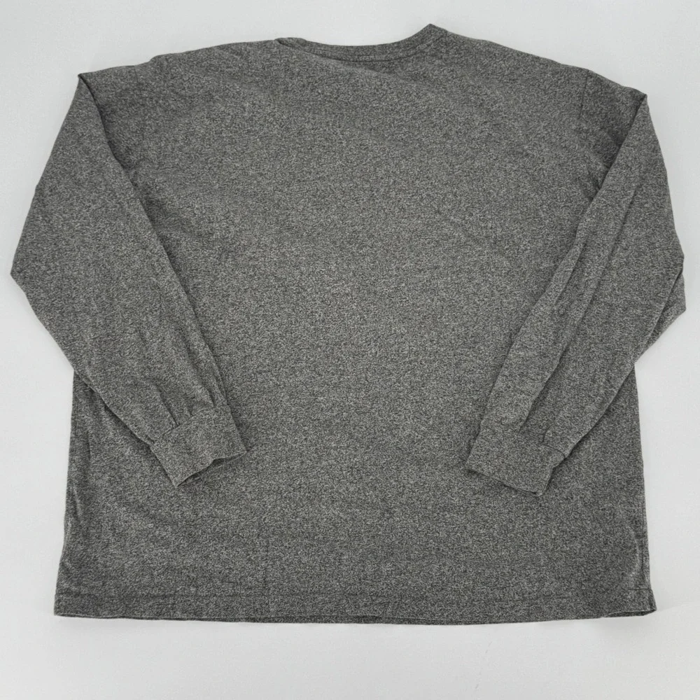 Polo Ralph Lauren Mens‎ Grey Heather Long Sleeve Pocket T-Shirt Size L Pony Logo
